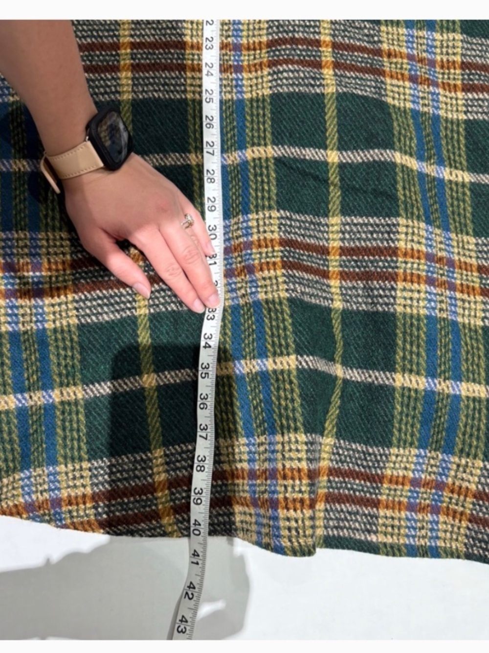 Ivy City Dress Sz 2X Green Plaid Holly Flare - Picture 8 of 10